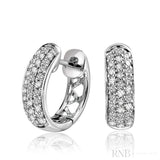 Pave Diamond Huggie Earrings