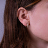 Inside Out Diamond Loop Earrings