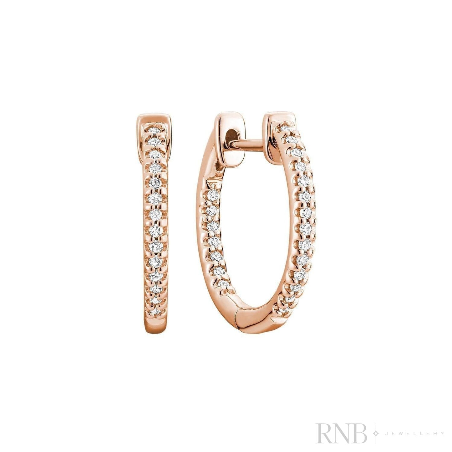 Inside Out Diamond Loop Earrings
