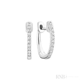 Diamond Huggie Earrings-RNB Jewellery