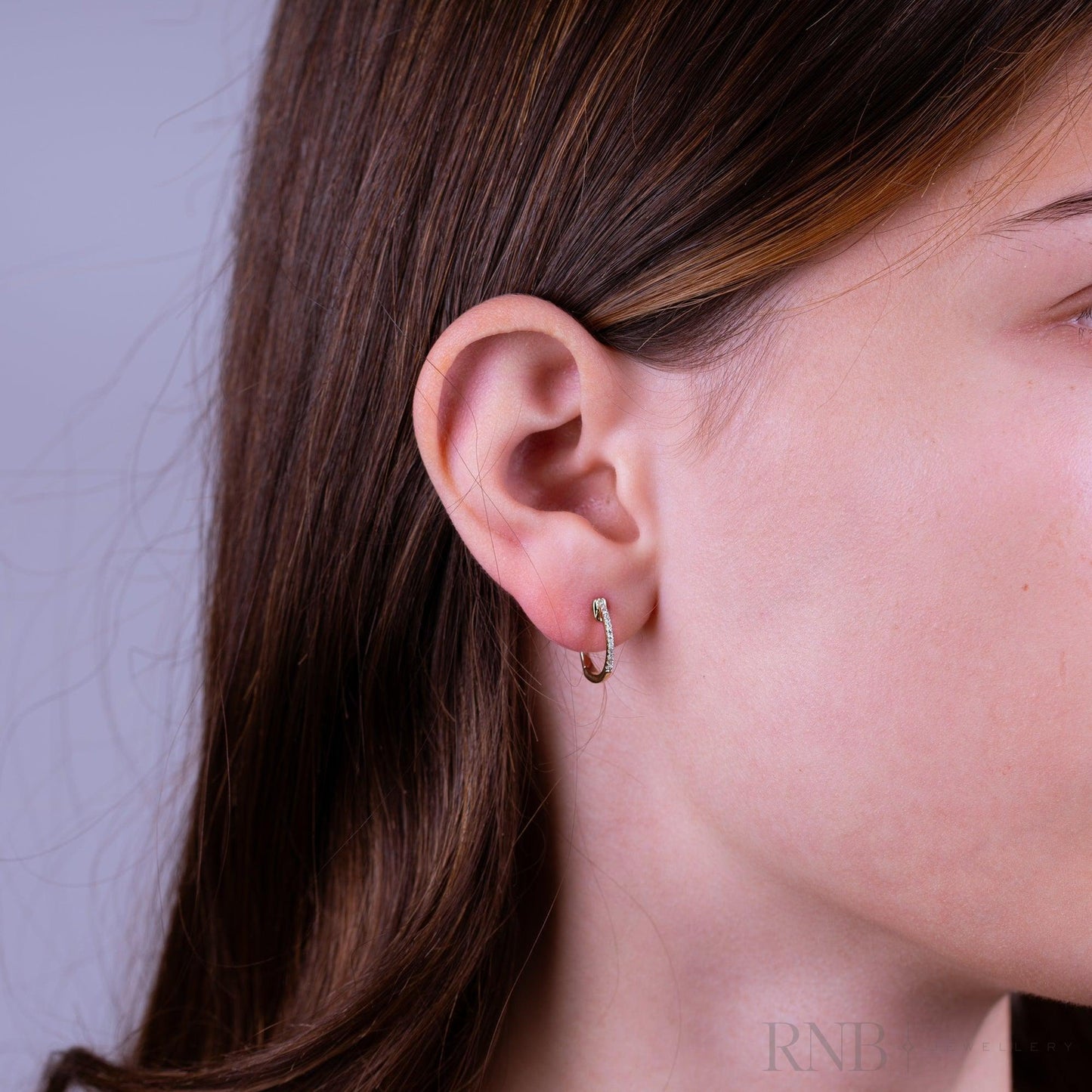 Diamond Huggie Earrings