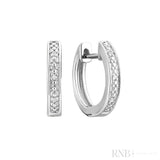 Diamond Huggie Earrings