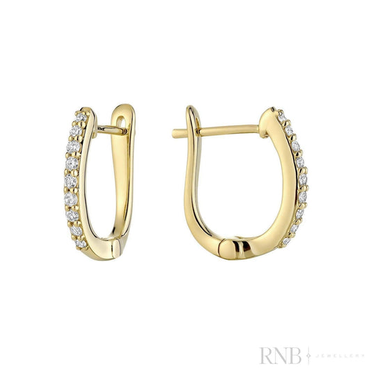 Diamond Huggie Earrings