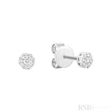 Cluster Diamond Stud Earrings