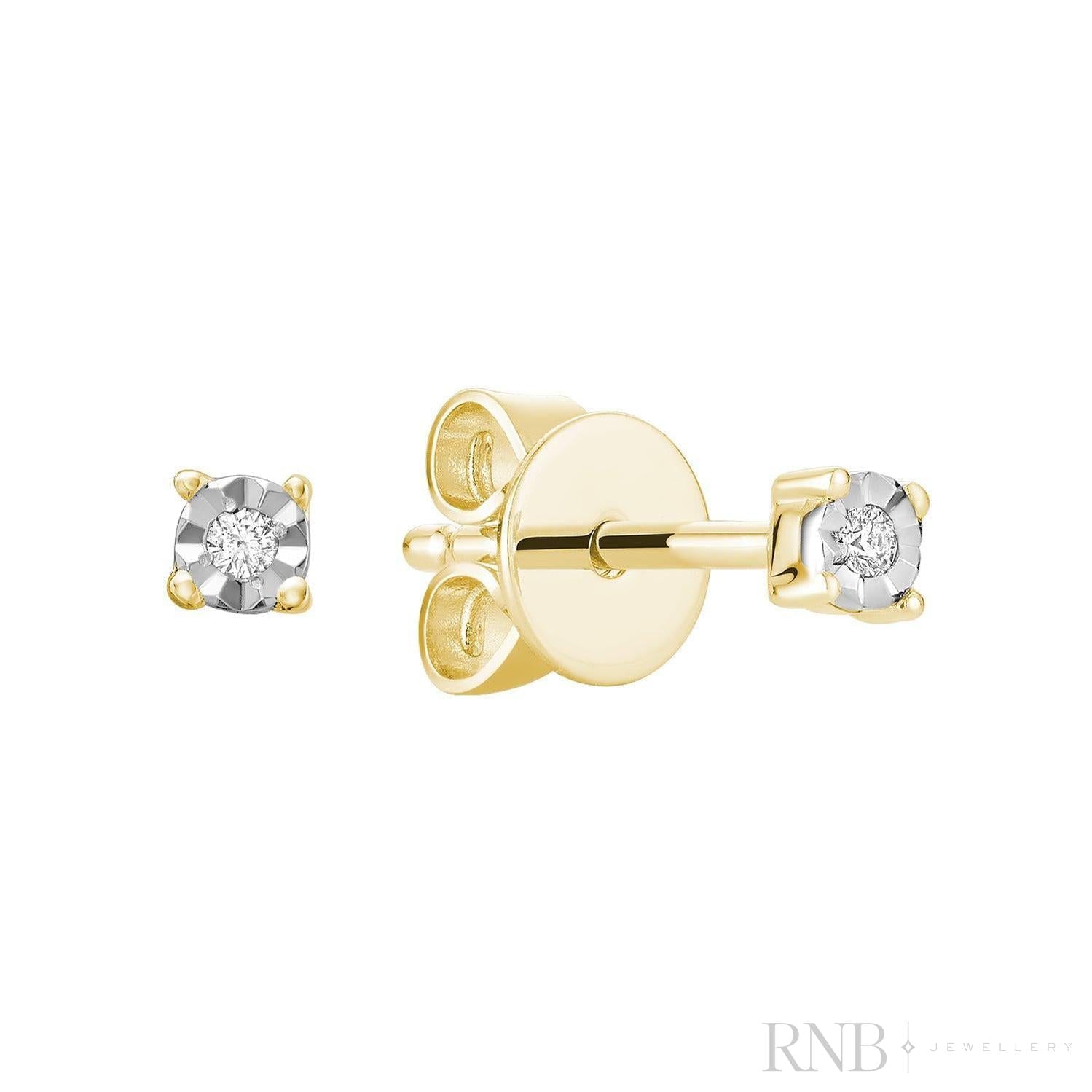 Illusion Diamond Stud Earrings