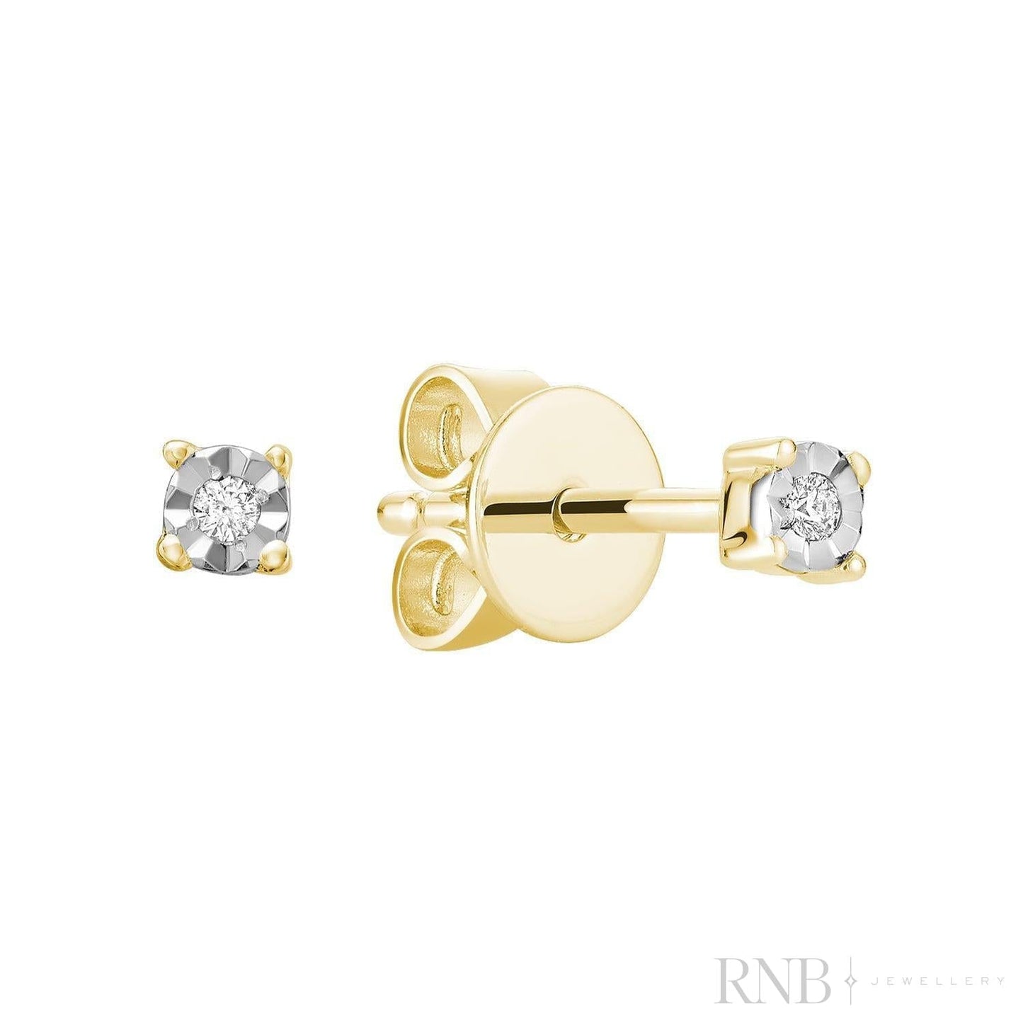 Illusion Diamond Stud Earrings