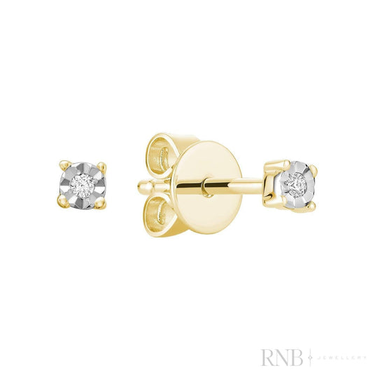 Illusion Diamond Stud Earrings