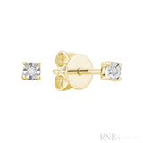 Illusion Diamond Stud Earrings