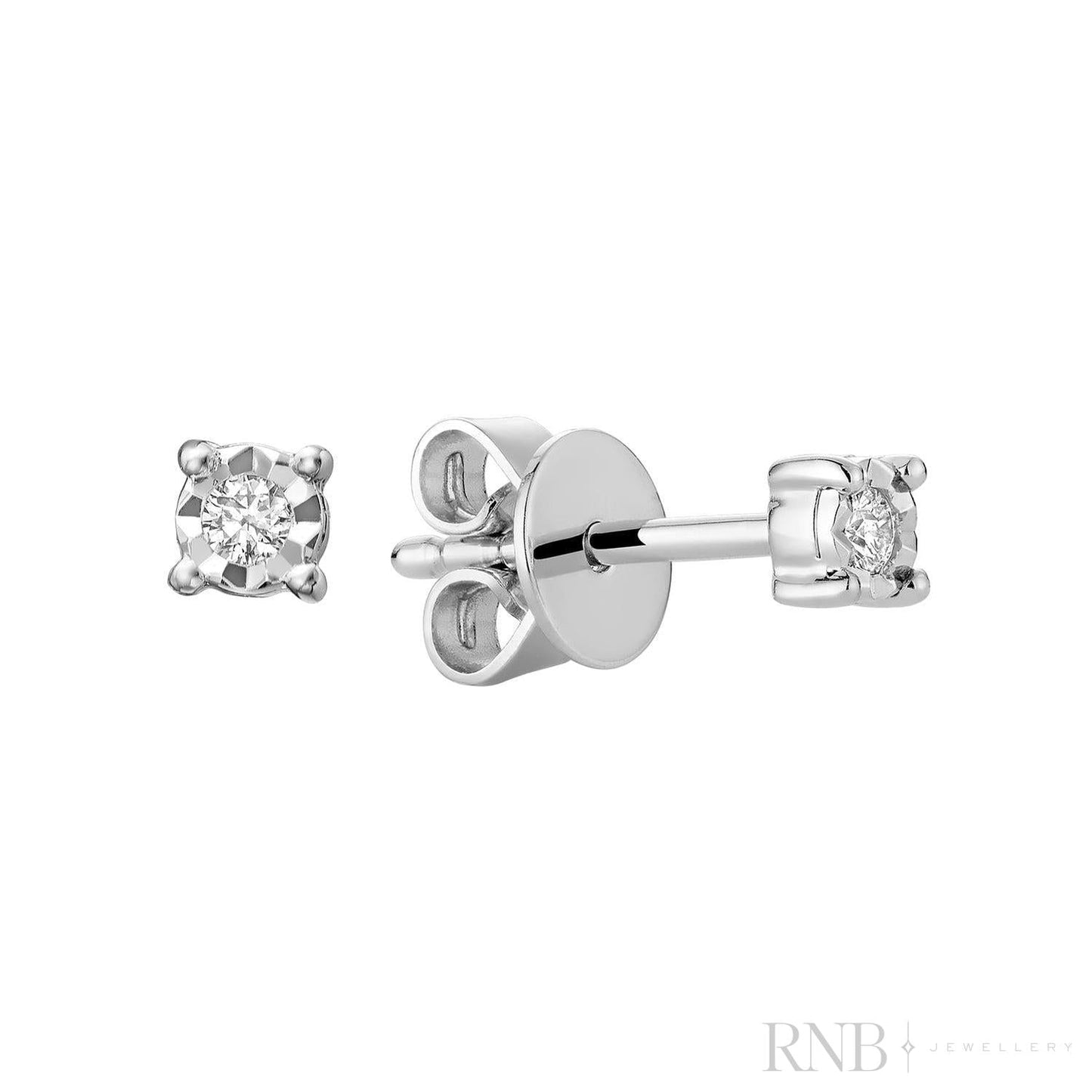 Illusion Diamond Stud Earrings