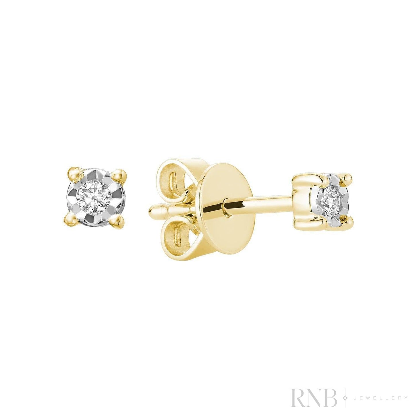 Illusion Diamond Stud Earrings