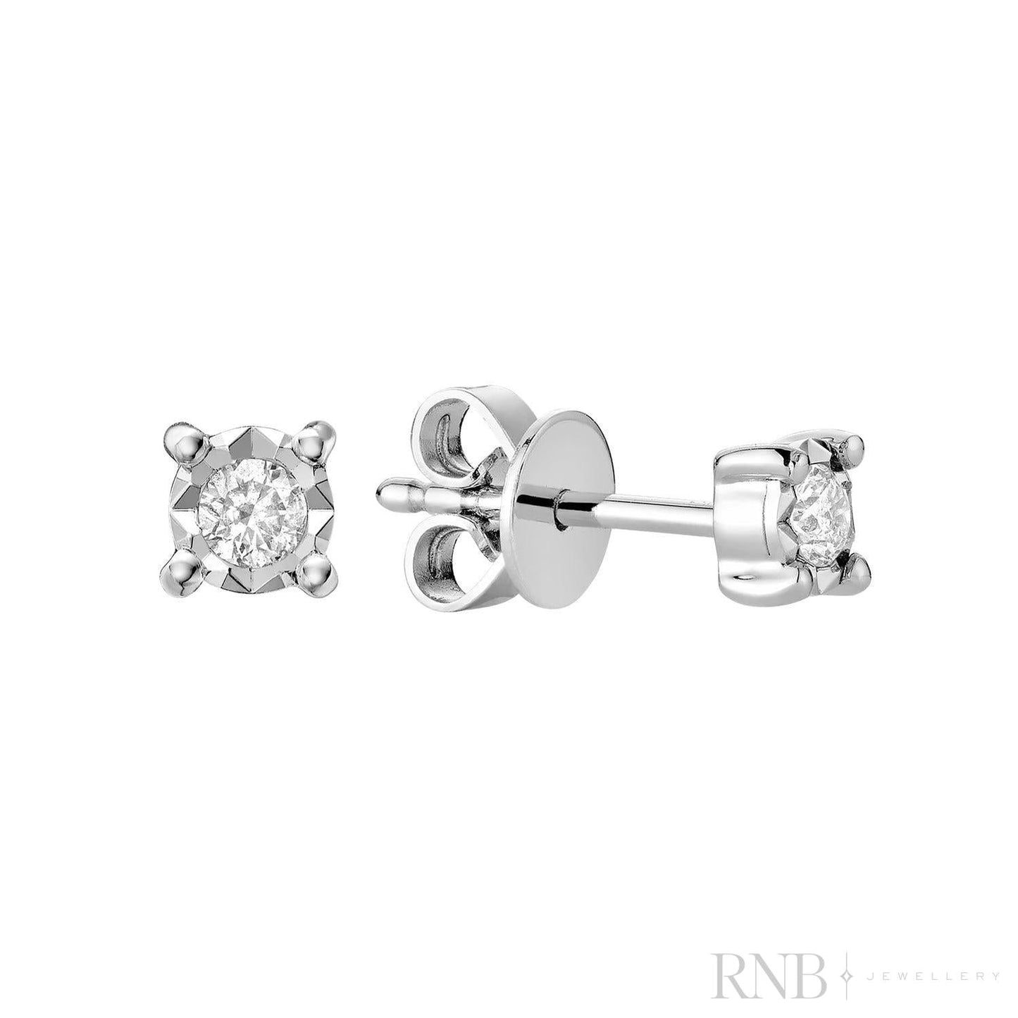 Illusion Diamond Stud Earrings