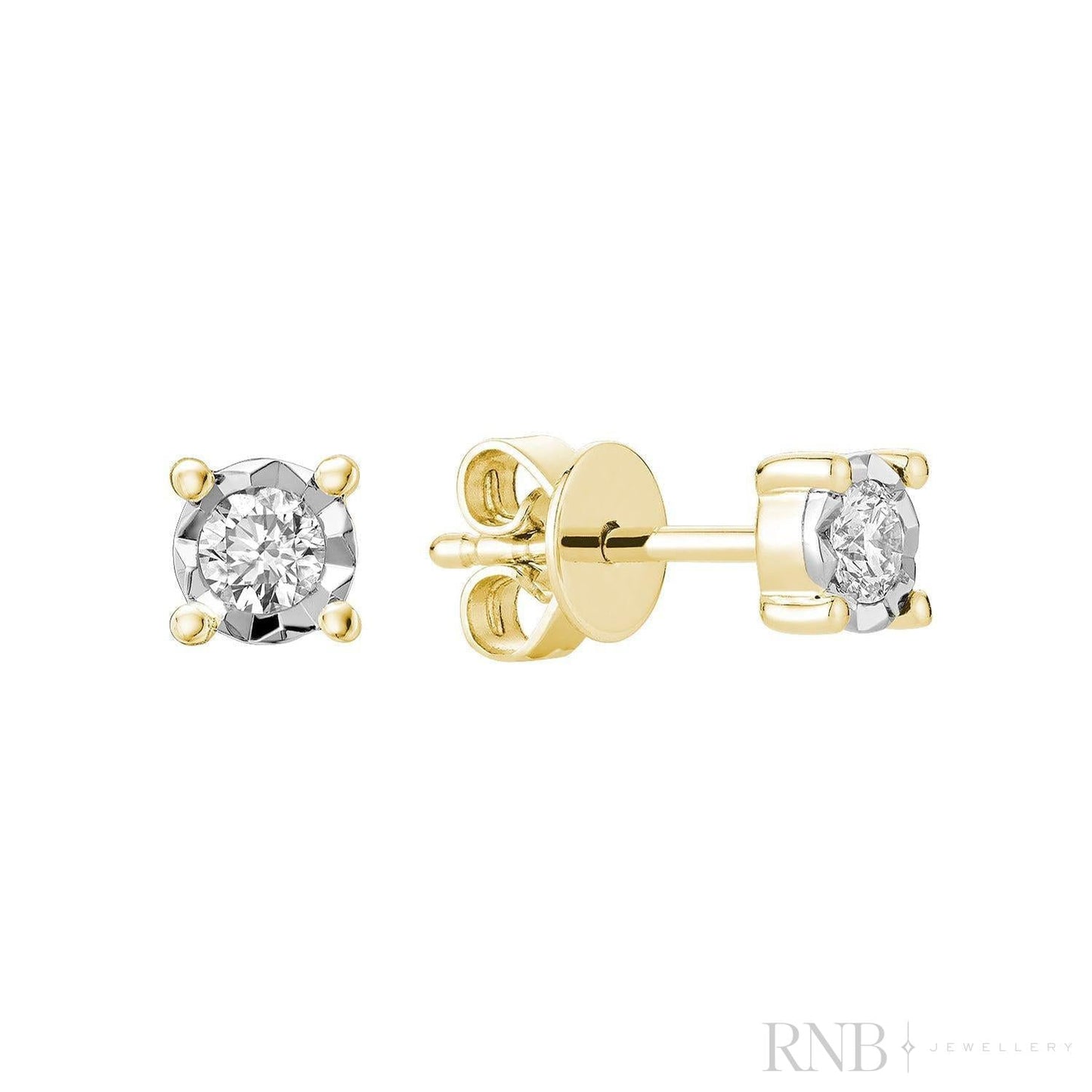 Illusion Diamond Stud Earrings