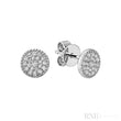 Round Miligrain Diamond Stud Earrings