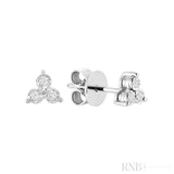 Trinity Illusion Diamond Stud Earrings