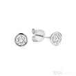 Diamond Bezel Stud Earrings