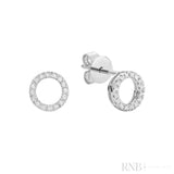 Circle of Life Diamond Stud Earrings-RNB Jewellery