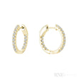 Inside Out Diamond Loop Round Shape Earrings