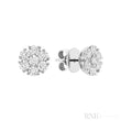 Flower Diamond Stud Earrings
