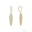 Leaf Dangle Diamond Earrings-RNB Jewellery