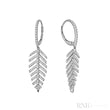 Leaf Diamond Dangle Earrings