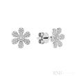 Flower Diamond Stud Earrings