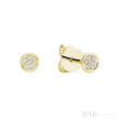 Round Cluster Diamond Stud Earrings