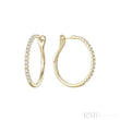 Diamond Loop Earrings
