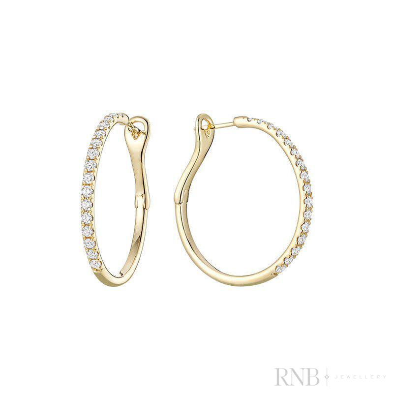 Diamond Loop Earrings