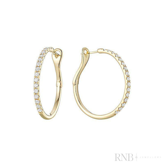 Diamond Loop Earrings