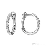 Diamond Loop Earrings