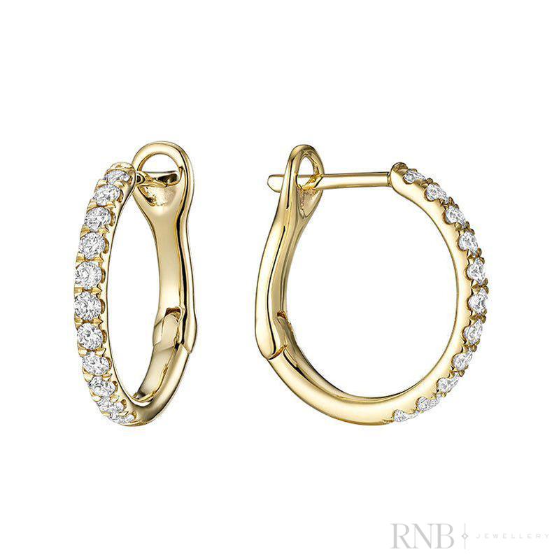 Diamond Loop Earrings