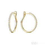 Diamond Loop Earrings