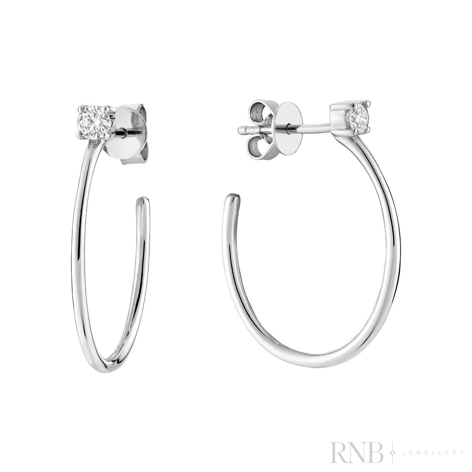 Loop Solitaire Diamond Earrings