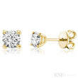 Solitaire Diamond Stud Earrings