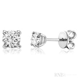 Solitaire Diamond Stud Earrings