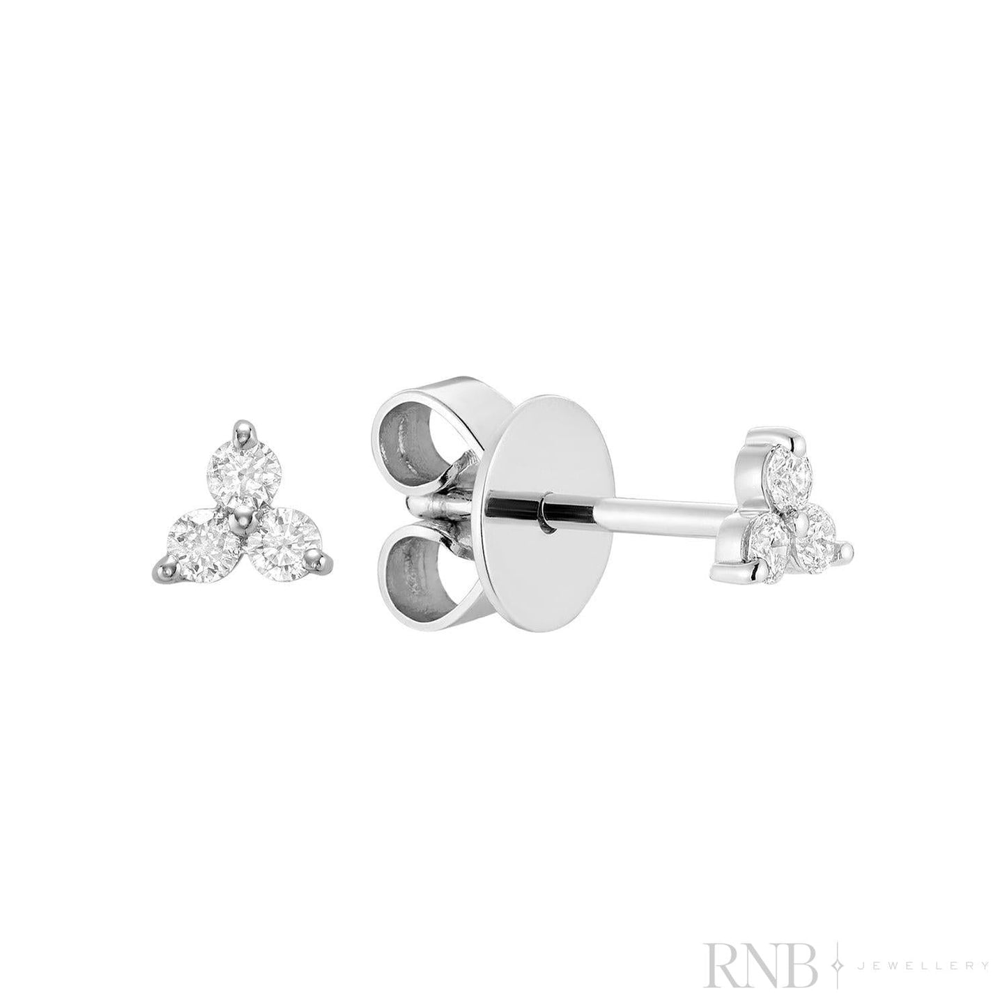 Trinity Diamond Stud Earrings