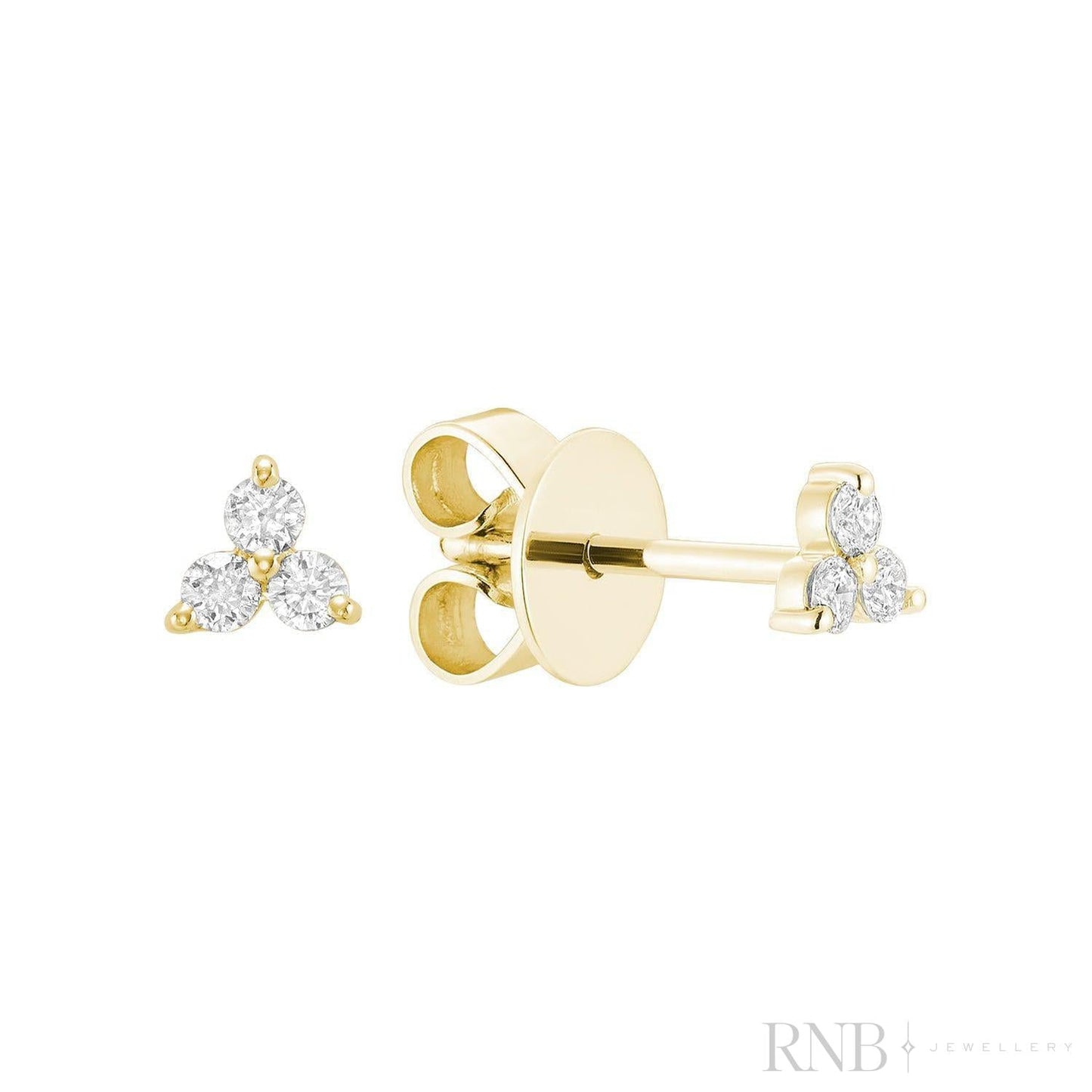 Trinity Diamond Stud Earrings