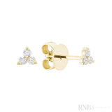 Trinity Diamond Stud Earrings