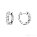 Diamond Huggie Earrings