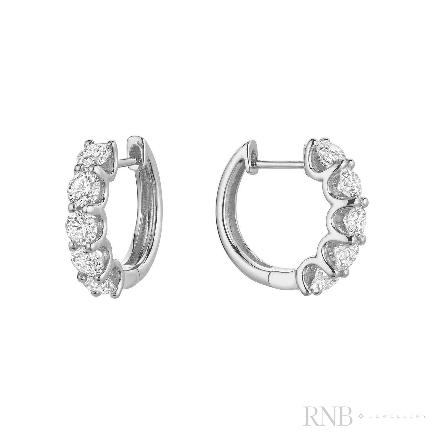 Diamond Huggie Earrings