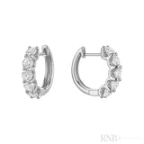 Diamond Huggie Earrings