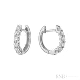 Diamond Huggie Earrings