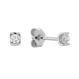 Dainty Tension Diamond Stud Earrings