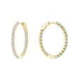 Lab Grown Oval Hoop Earrings