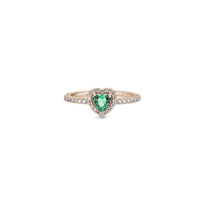 PANDORA Sparkling Elevated Heart Ring 188421C03-54