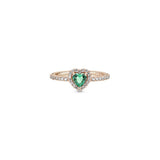 PANDORA Sparkling Elevated Heart Ring 188421C03-54