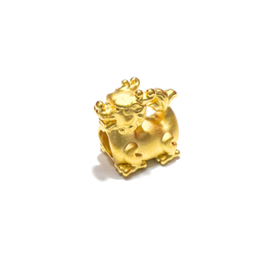 24 Gold Chinese Zodiac Charm (Dragon)