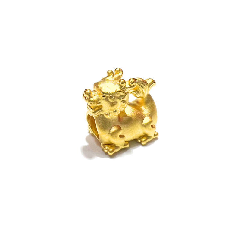 24 Gold Chinese Zodiac Charm (Dragon)