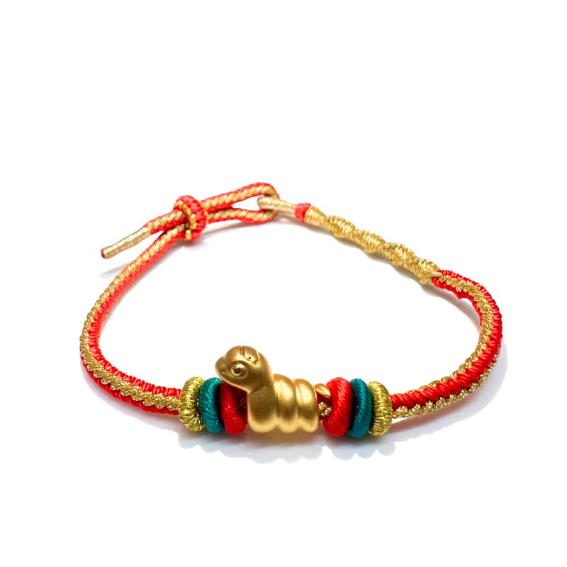 24 Gold Bracelet Chinese Zodiac (Snake)