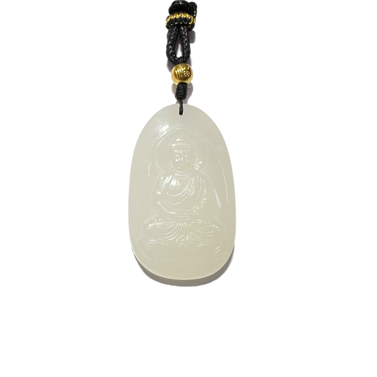 24K Hetian Jade Necklace (Buddha)